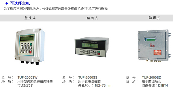 高溫超聲波流量計(jì)主機(jī)安裝方式圖