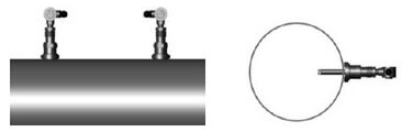 高溫超聲波流量計(jì)平行定位