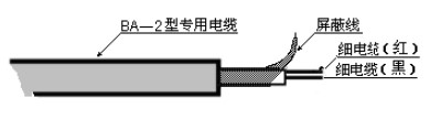 水箱超聲波液位計(jì)電纜線說明圖